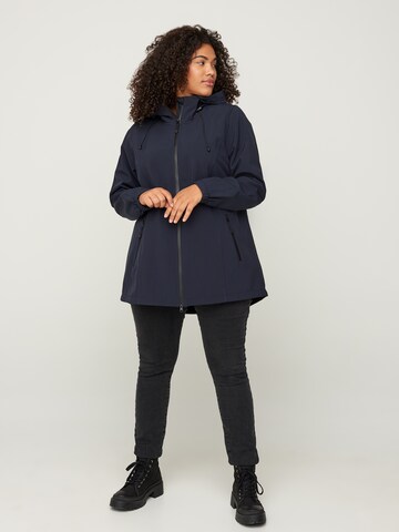 Zizzi Between-season jacket in Blue