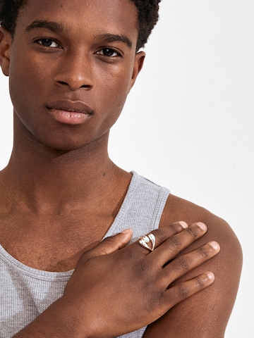 Pilgrim Pierścionek 'Jennings' w kolorze srebrny