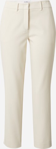 Marella Regular Broek 'MACARIO' in Beige: voorkant