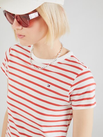 TOMMY HILFIGER Shirt '1985 Slim Slub' in Rood