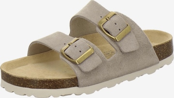 AFS-Schuhe Sandale 'Mädchen Pantoletten Zweischnaller quarz' in Beige: Vorderseite