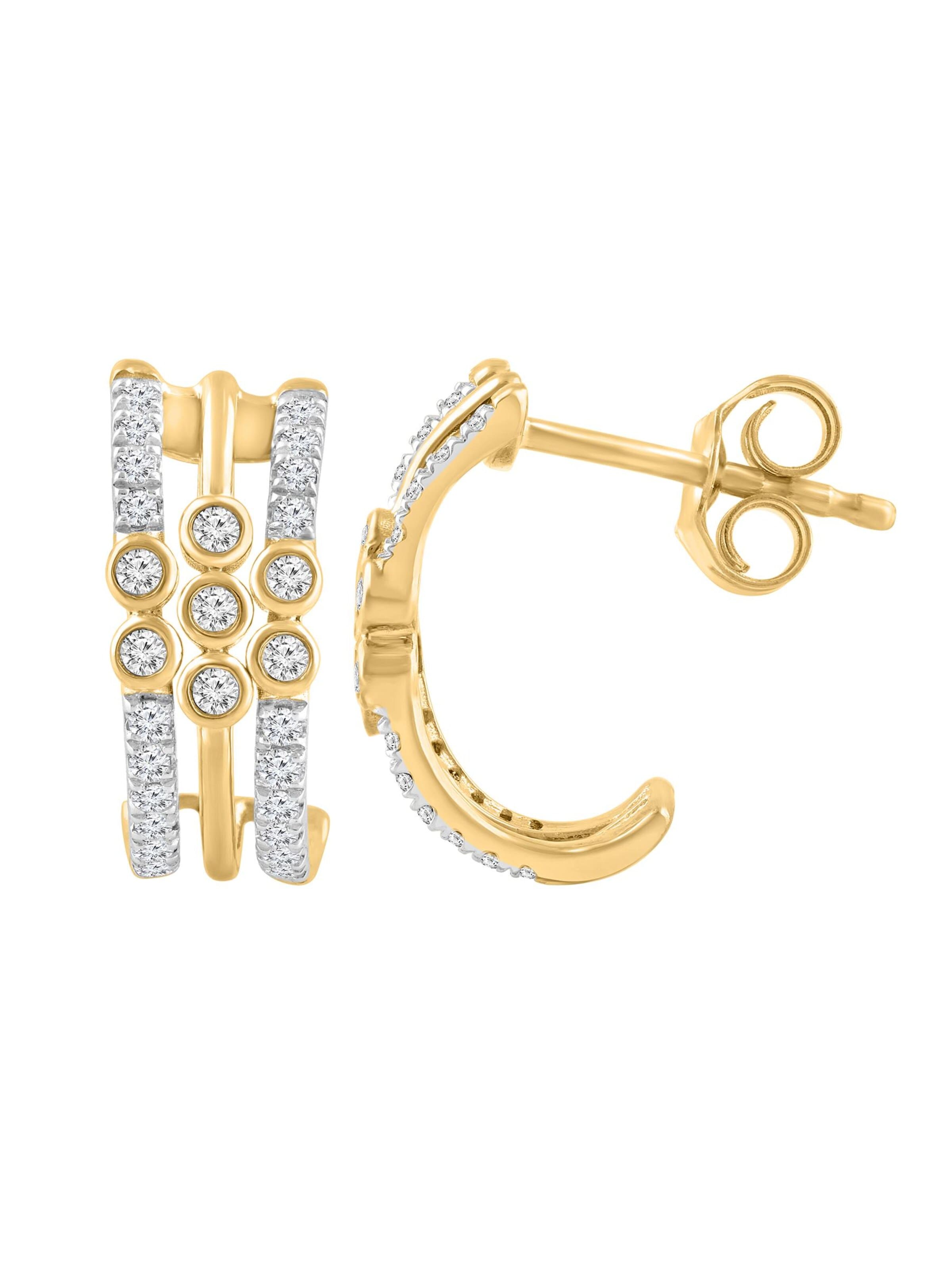 Diamant Exquis - Pendientes en oro