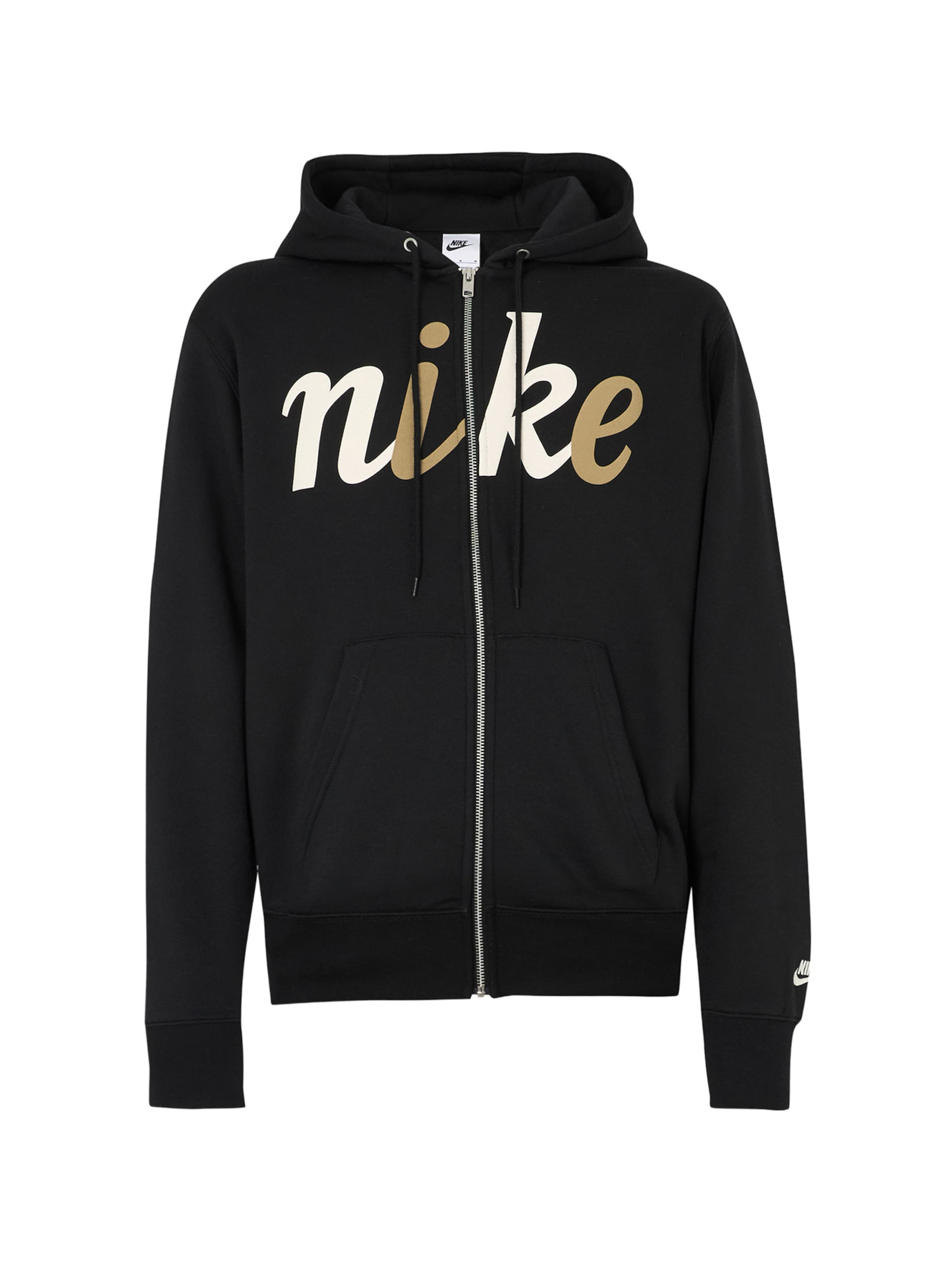 Veste de survêtement 'CLUB' Nike Sportswear en noir : devant