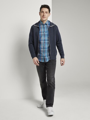 Coupe regular Chemise TOM TAILOR en bleu