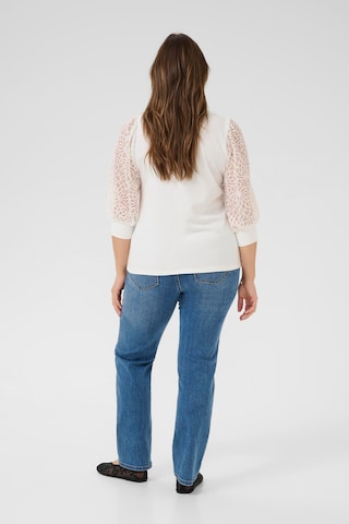 KAFFE CURVE Bluse 'KCBella' in Weiß