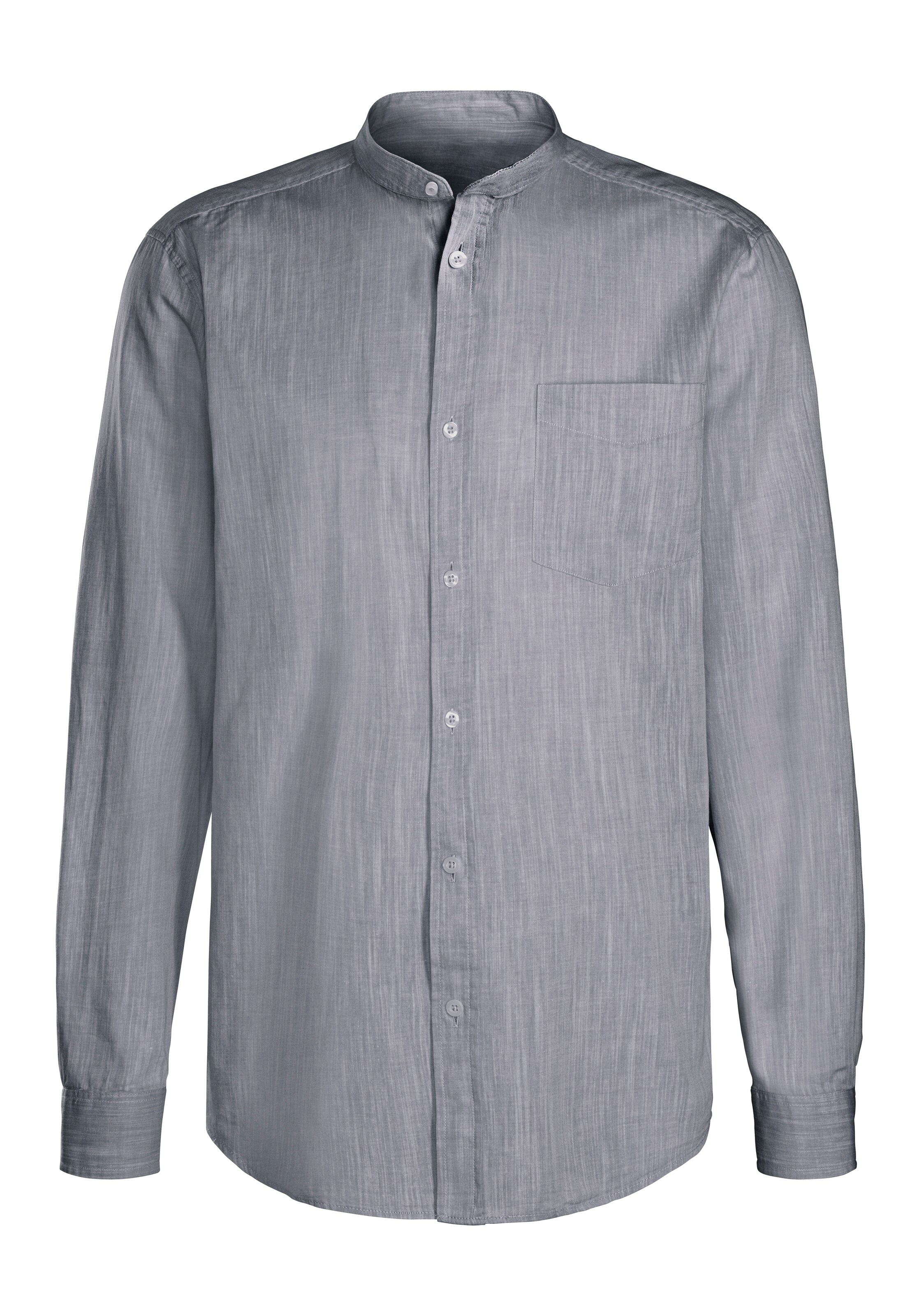 Coupe regular Chemise H.I.S en gris : devant
