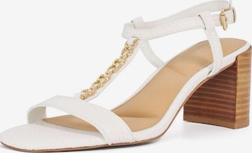 Sandales à lanières 'Josina' Dune LONDON en blanc : devant