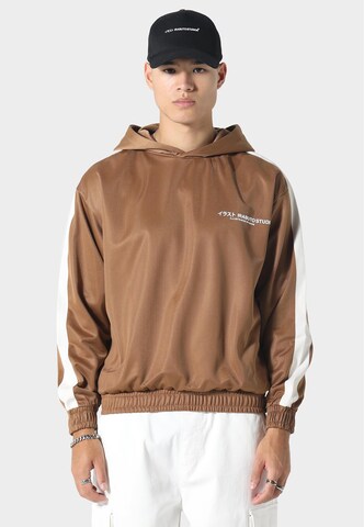 Irasuto Studios Sweatshirt 'Tricote' in Braun: Vorderseite
