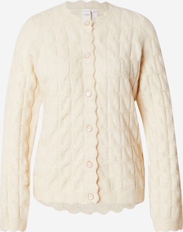 Cardigan 'YASBUBERA' YAS en beige : devant