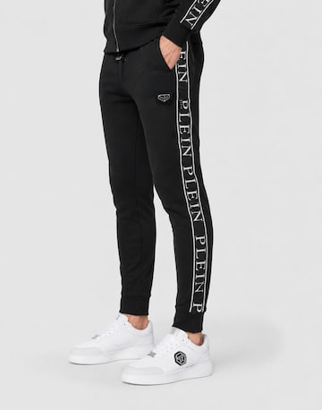 Philipp Plein Tapered Hose in Schwarz: Vorderseite