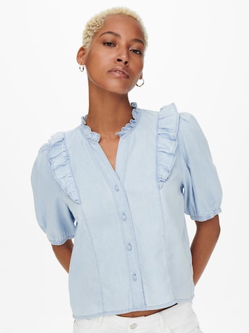 ONLY Blouse 'Bea' in Blauw: voorkant