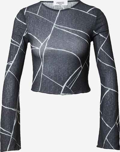 SHYX T-shirt 'Ela' en noir chiné / blanc, Vue avec produit