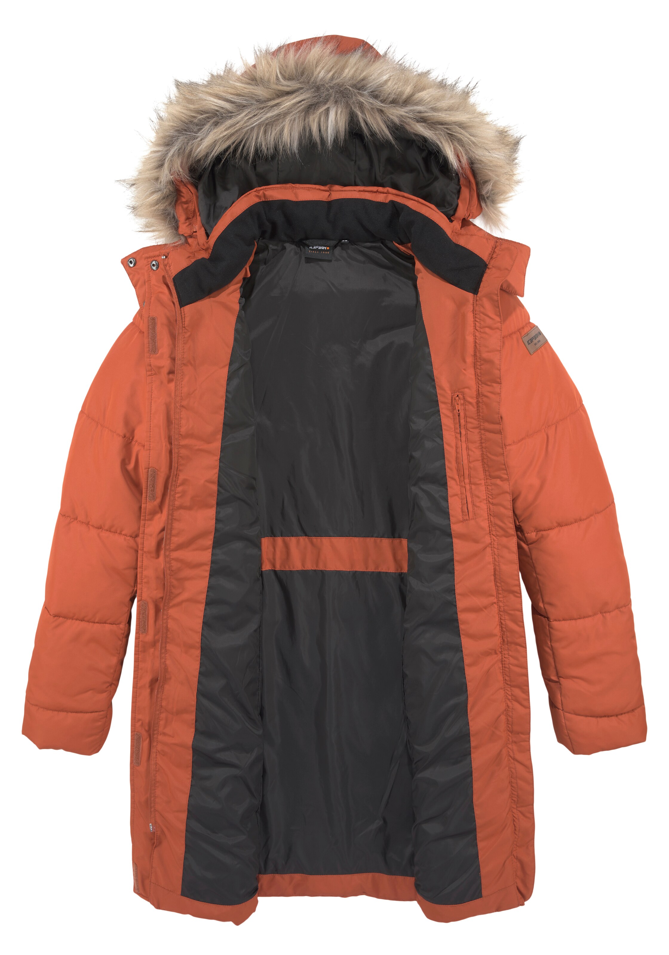 Icepeak Steppmantel Icepeak Wintermantel Paiva Schwarz ICEPEAK