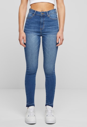 Coupe slim Jean Urban Classics en bleu : devant