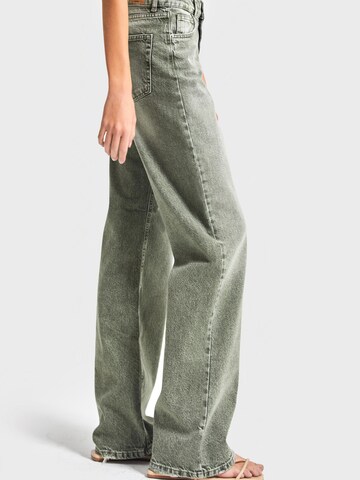 IT'S BASIC Regular Jeans 'Straight High Rise Jeans' in Green
