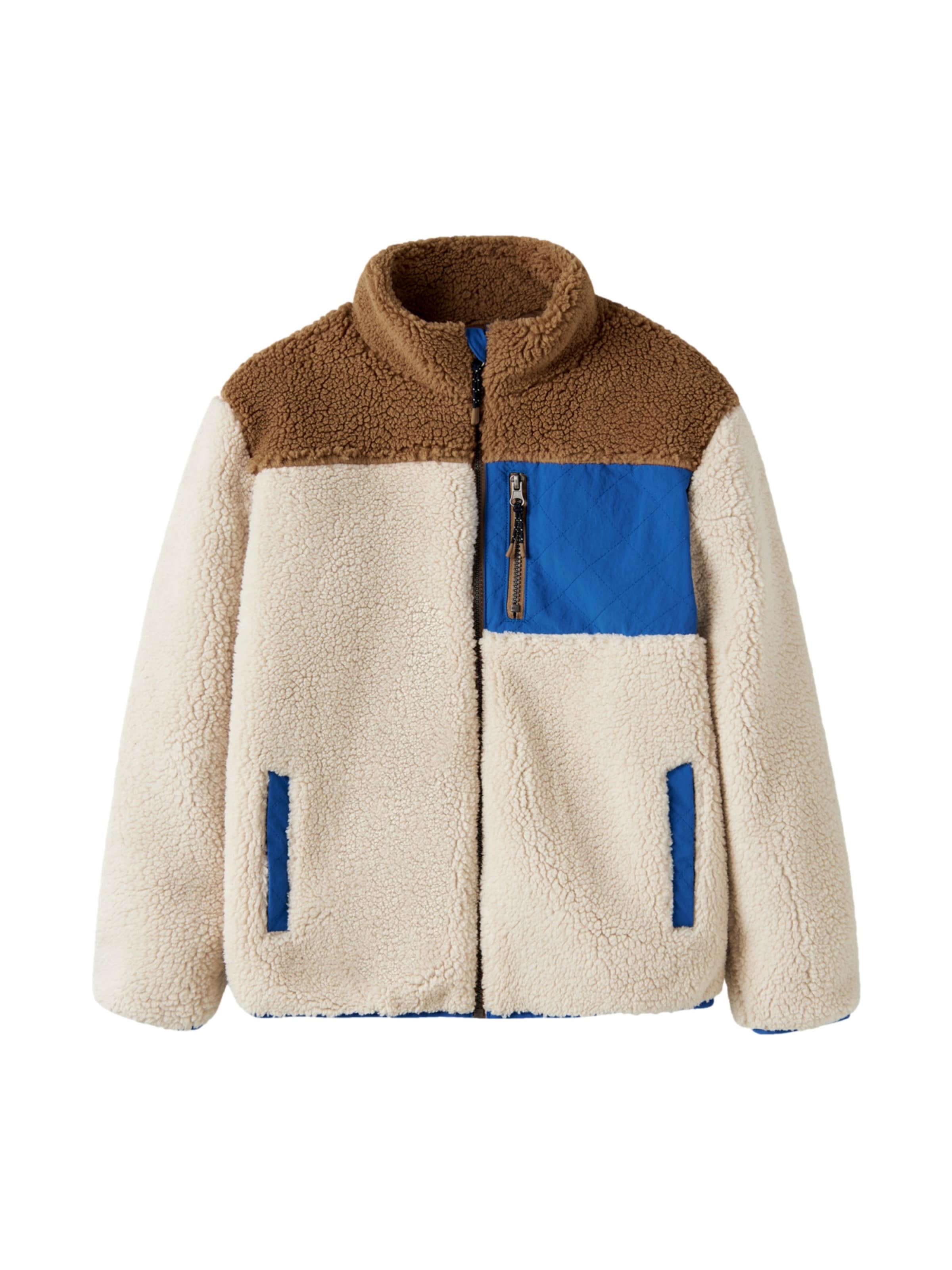 NAME IT - Chaqueta polar 'NKMMACEY' en beige: frente