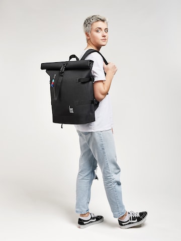 Zaino 'Rolltop' di Got Bag in nero