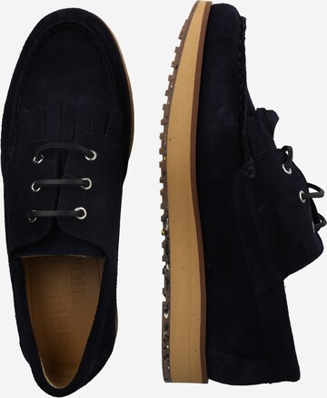SELECTED HOMME Lace-Up Shoes 'WILLUM' in Blue