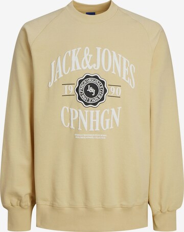 Sweat-shirt JACK & JONES en beige : devant