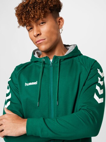 Hummel Athletic Zip-Up Hoodie in Green