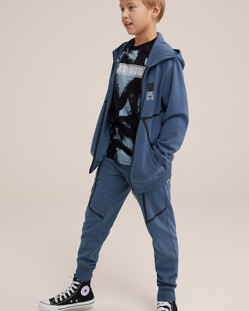 WE Fashion Sweatjacke in Blau