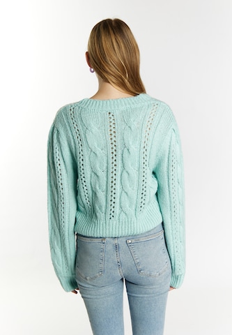 MYMO Knit cardigan 'Keepsudry' in Blue
