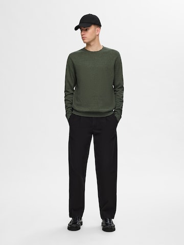 SELECTED - Ajuste regular Jersey 'SLHBERG' en verde