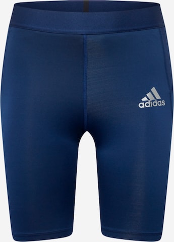 ADIDAS SPORTSWEAR - Calças de desporto 'Techfit ' em azul: frente