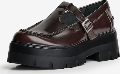 Bershka Loafer värissä burgundin punainen, Tuotenäkymä