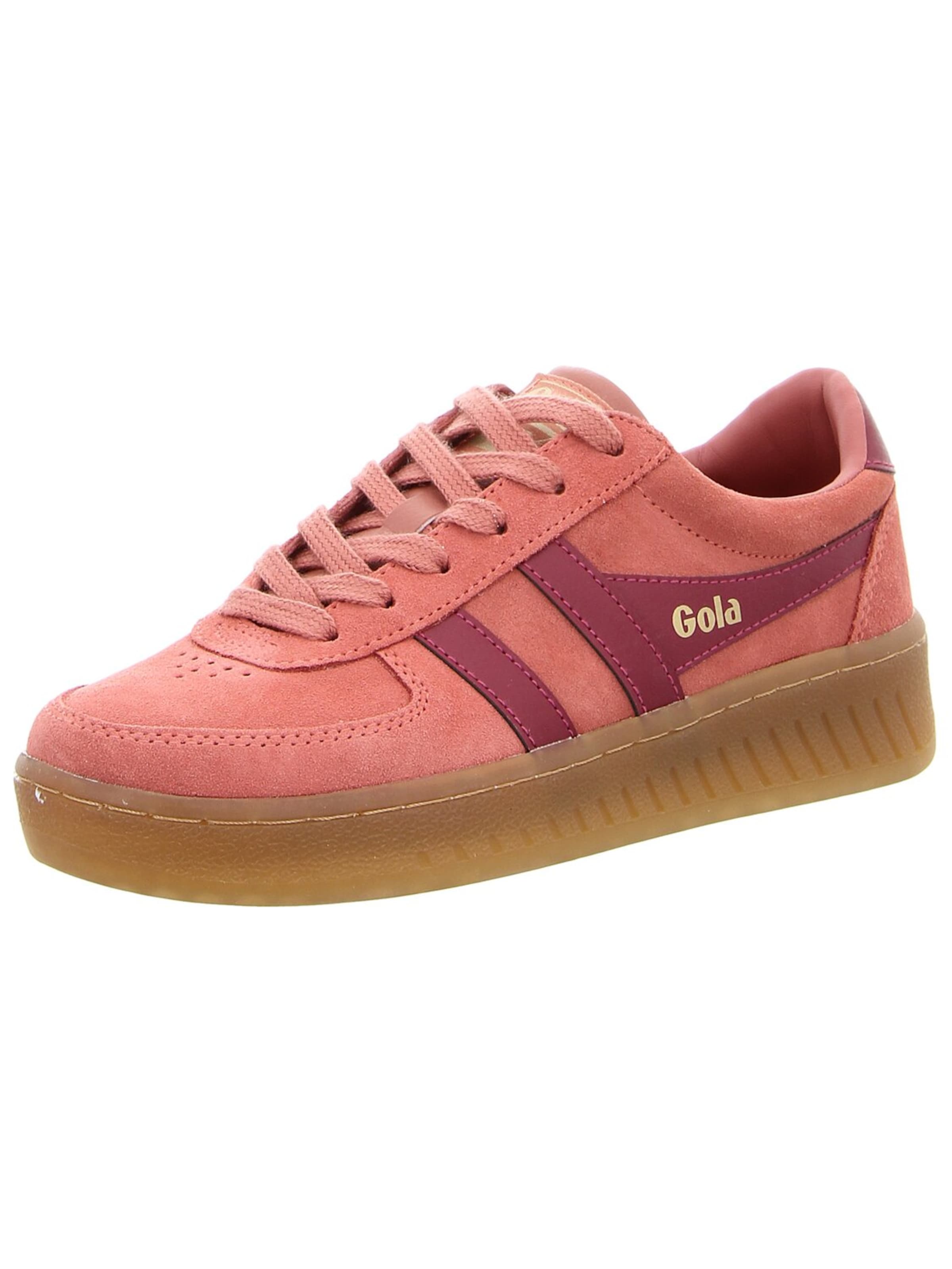 Gola Athletic Lace-Up Shoes 'Damen Sneaker CLA589-CK Rauleder in rosa' in Pink: front