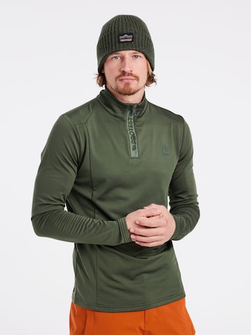 PROTEST Sportsweatshirt 'REWILL' in Groen: voorkant
