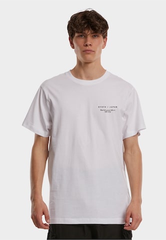 Maglietta 'Kyoto Japan Birds And Flowers' di Mister Tee in bianco