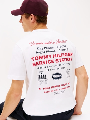 TOMMY HILFIGER Shirt 'SERVICE STATION' in Beige