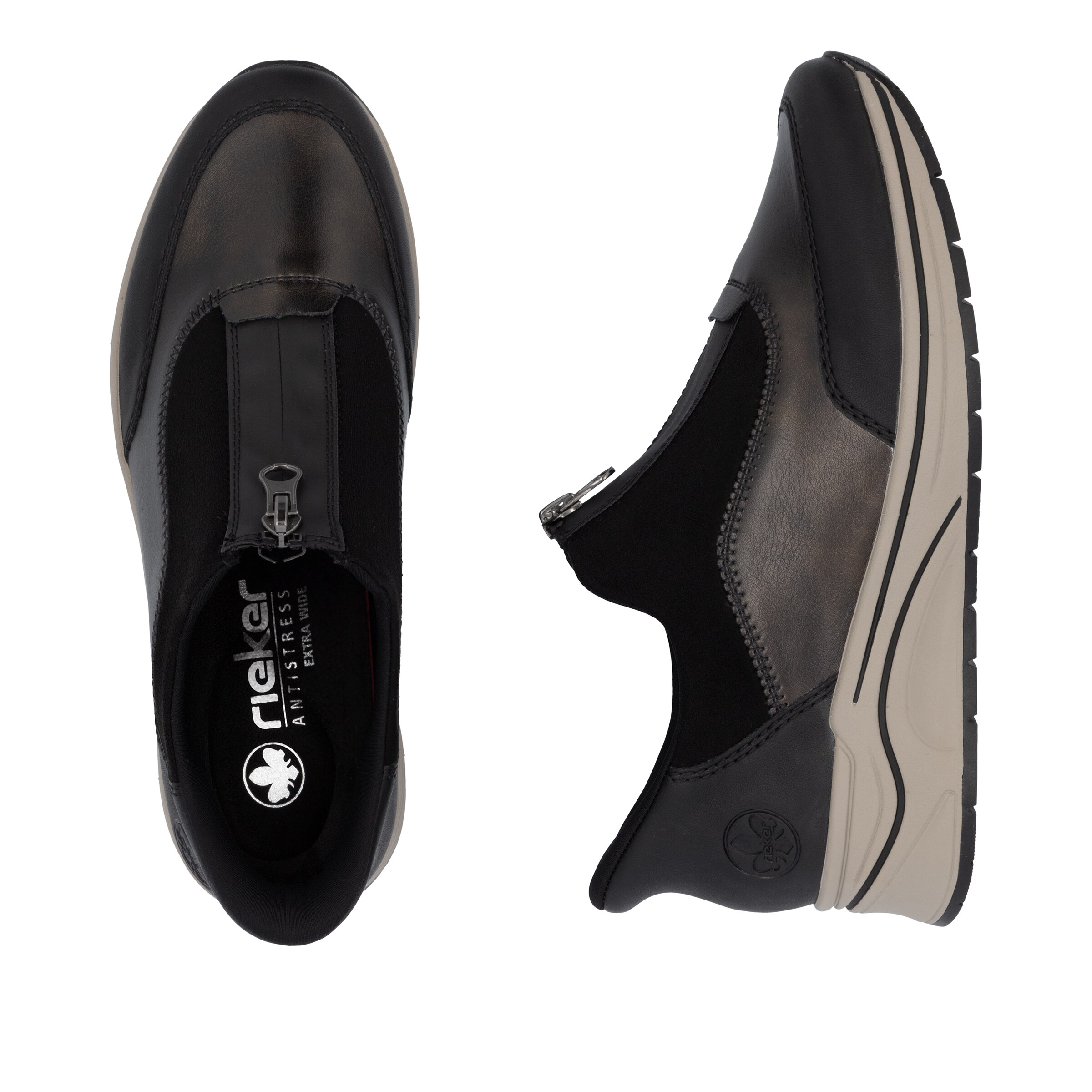 Baskets basses Rieker en marron