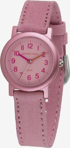 Jacques Farel Watch in Pink: front