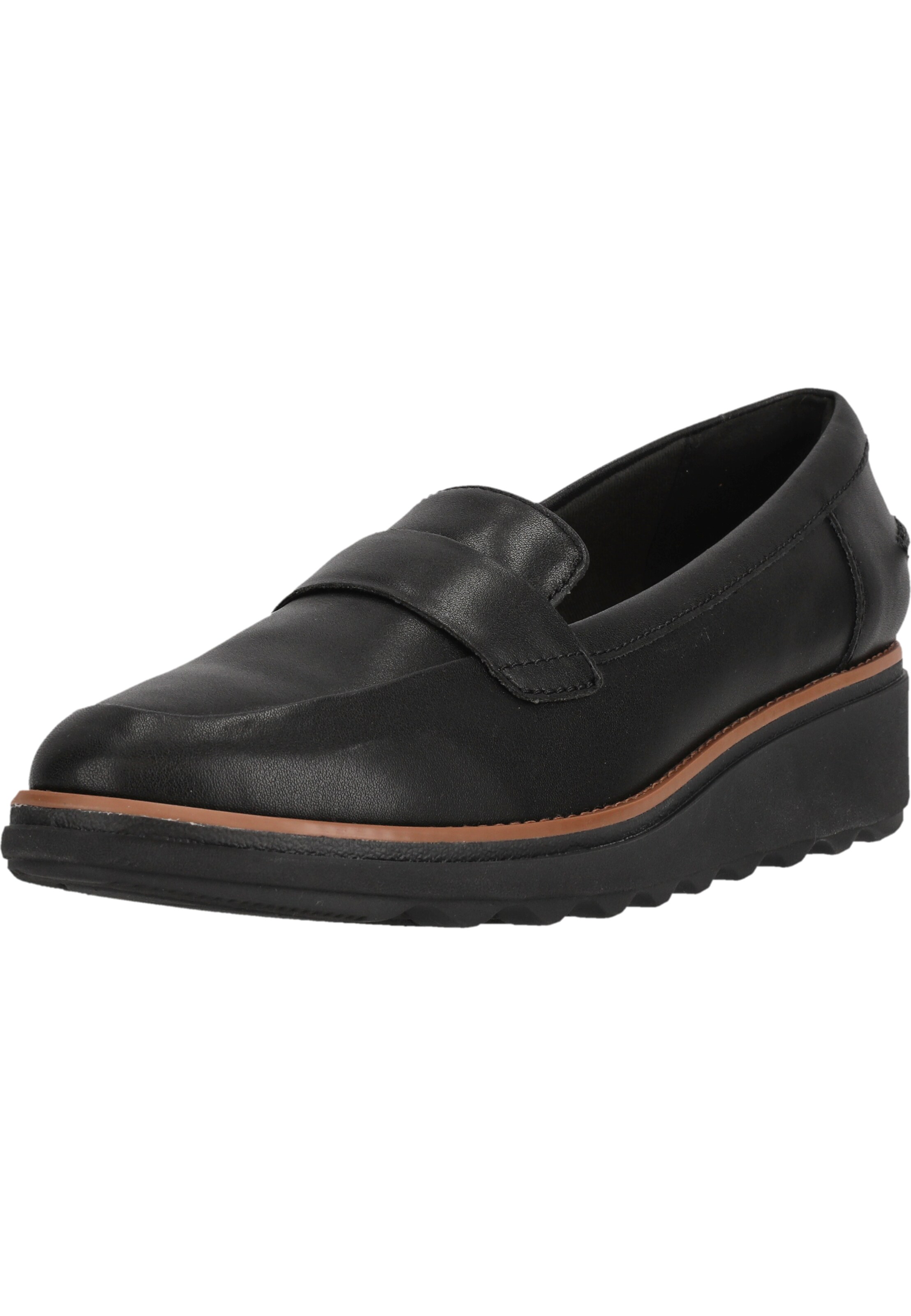 CLARKS Slipper 'Sharon Gracie' in Schwarz: Vorderseite