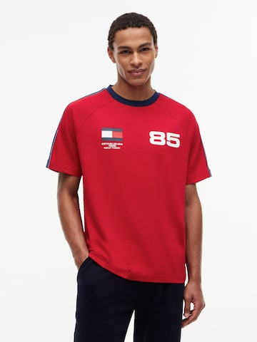 TOMMY HILFIGER Shirt 'COUNTRIES' in Red: front