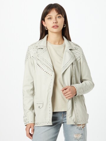 Goosecraft Between-Season Jacket 'Las Vegas' in White: front