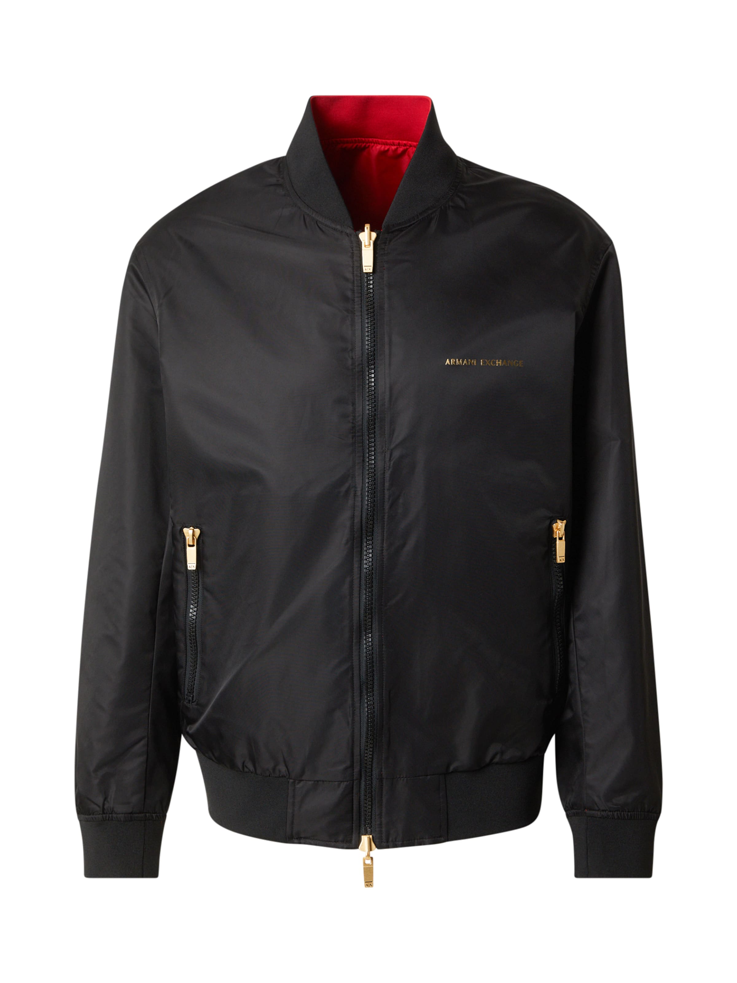 Geacă de primăvară-toamnă de la ARMANI EXCHANGE pe negru: față