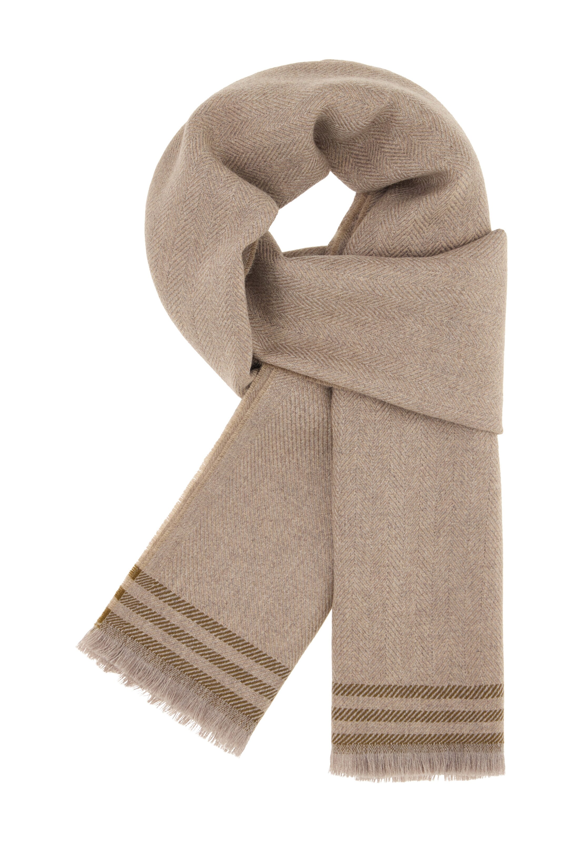 Écharpe Boggi Milano en beige : devant