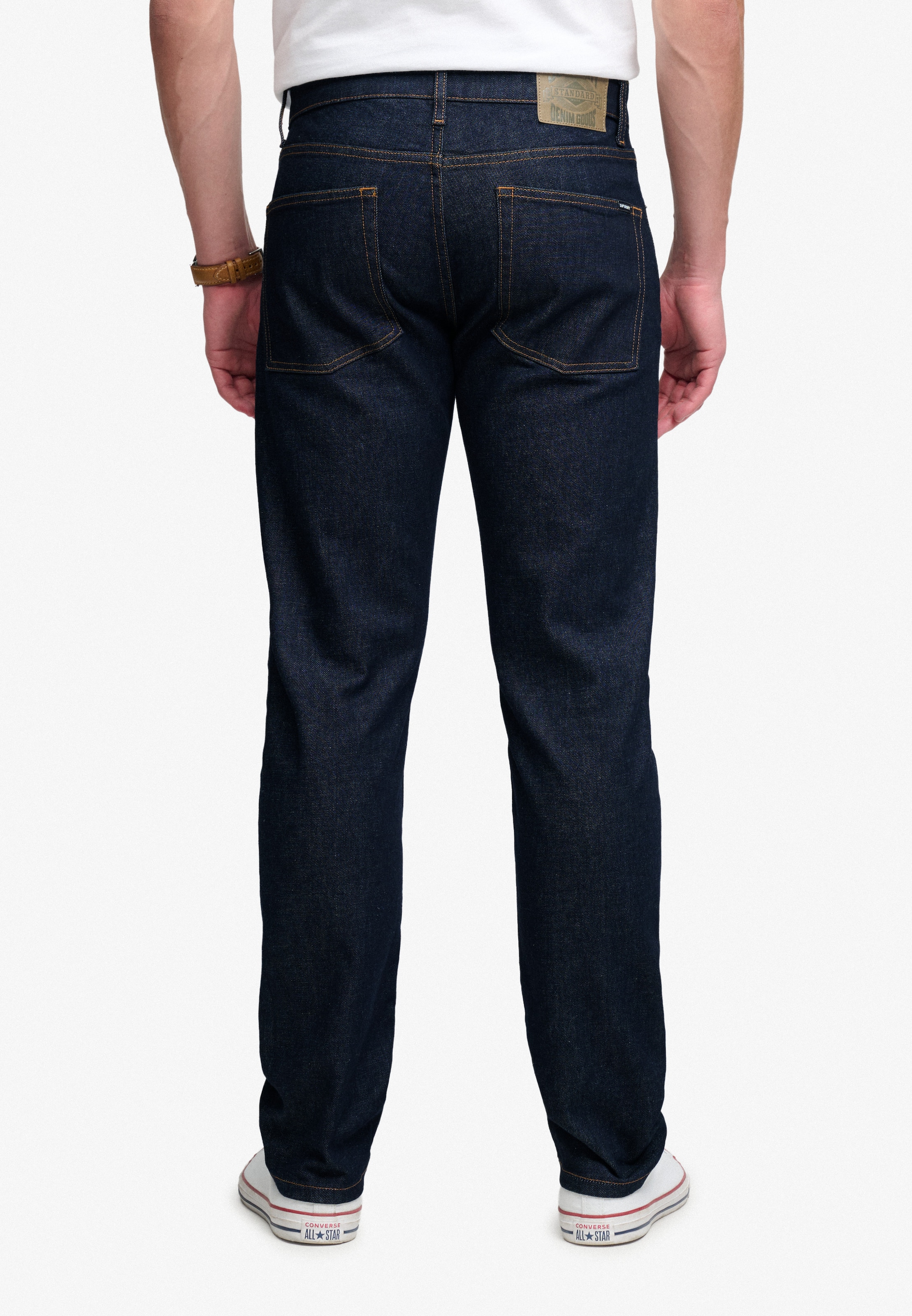 Superdry & Co Slimfit Jeans in Zwart