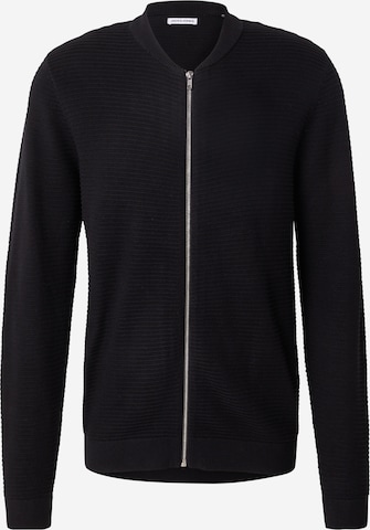 Giacca di felpa 'OTTO' di JACK & JONES in nero: frontale