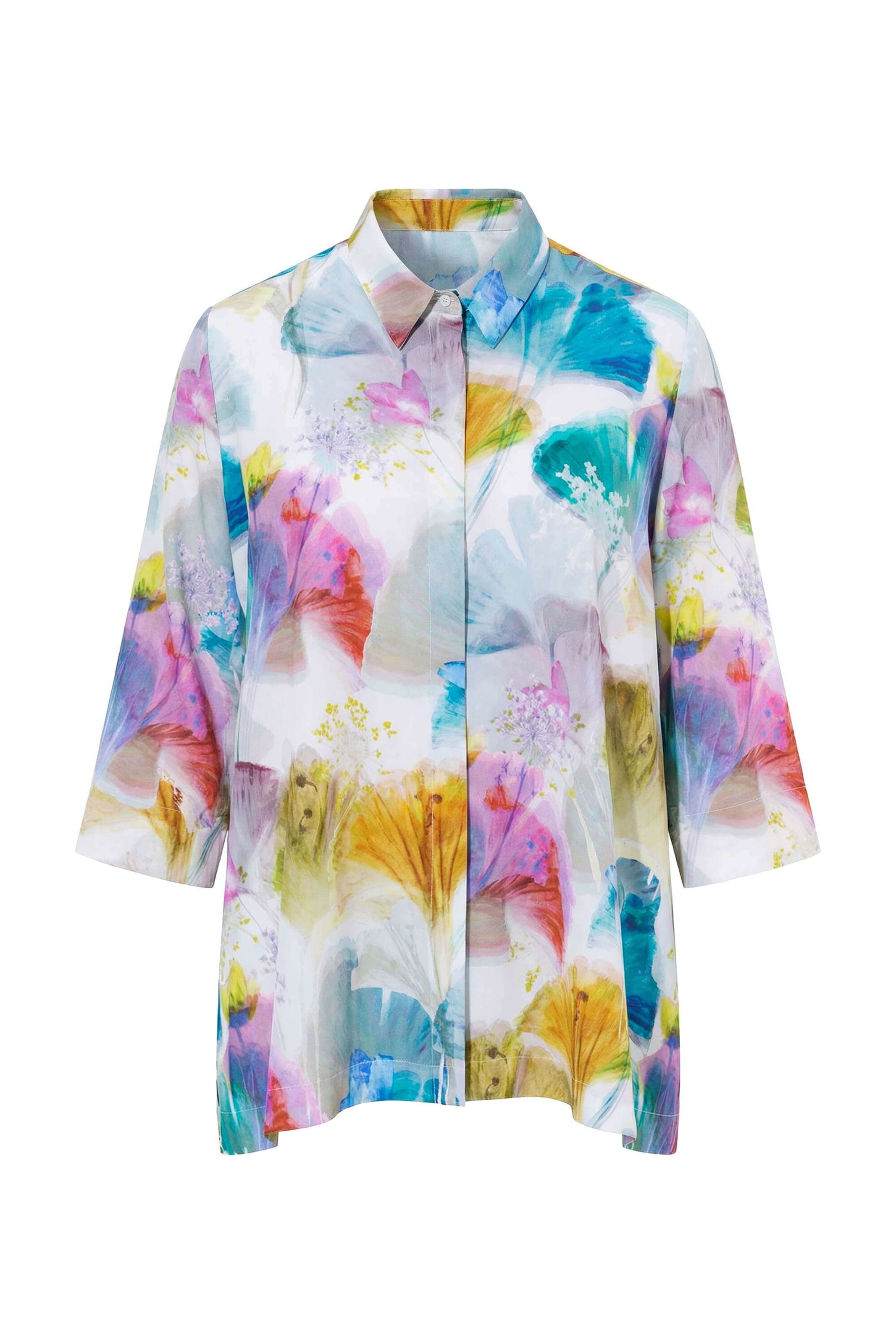 Ulla Popken Blouse in Gemengde kleuren: voorkant