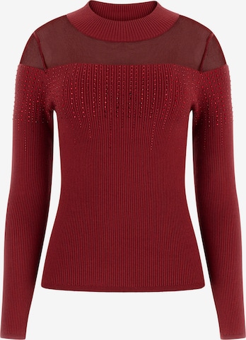 raudona GUESS Megztinis 'JEENA': priekis