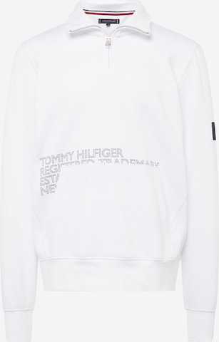 TOMMY HILFIGER Sweatshirt i vit: framsida