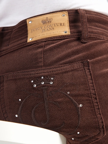 Juicy Couture Flared Τζιν 'CREST VELOUR DENIM LOW RISE FLARE' σε καφέ