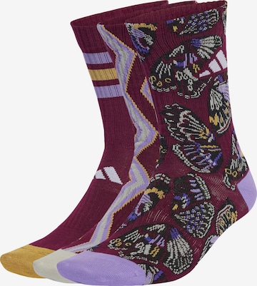 Chaussettes de sport 'x Farm' ADIDAS SPORTSWEAR en rouge : devant