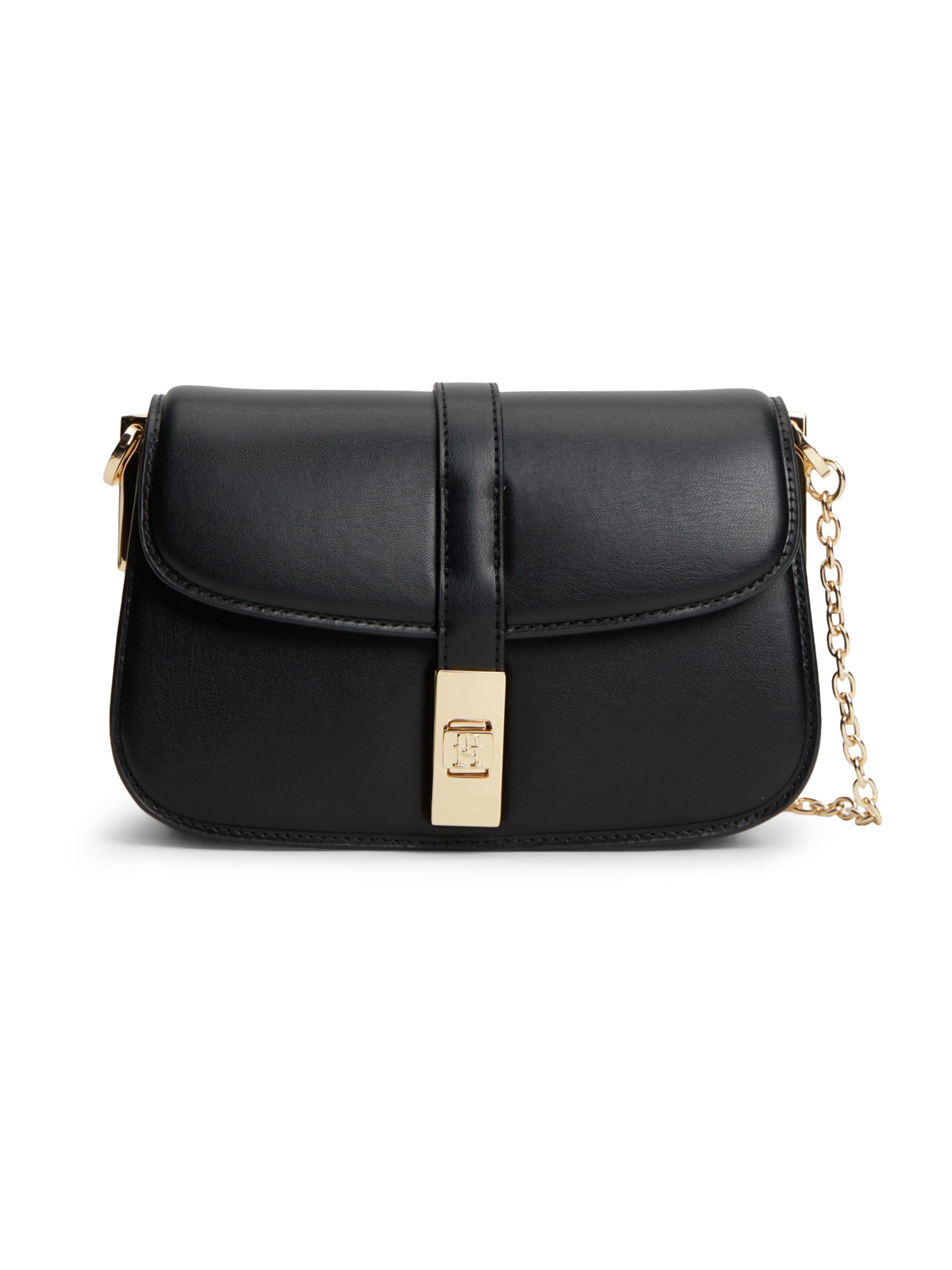 Geantă de umăr 'HERITAGE' de la TOMMY HILFIGER pe negru: față