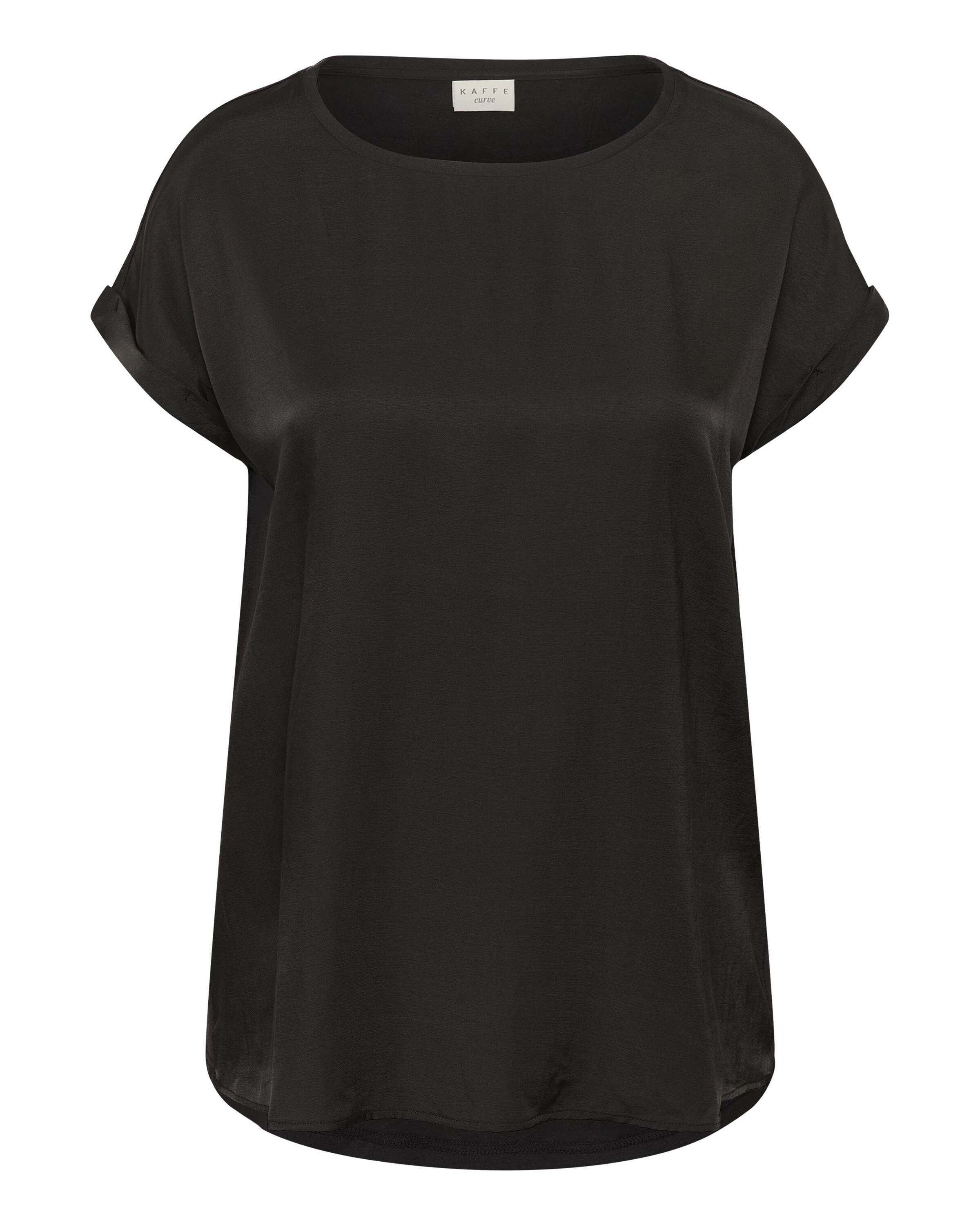 KAFFE CURVE Tričko ' KCmilia' – černá: přední strana