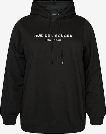 Sweat-shirt 'Molias' Zizzi en noir : devant
